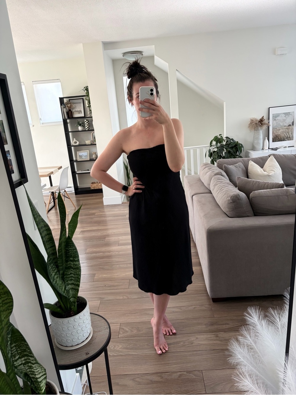 Black Strapless Dress
